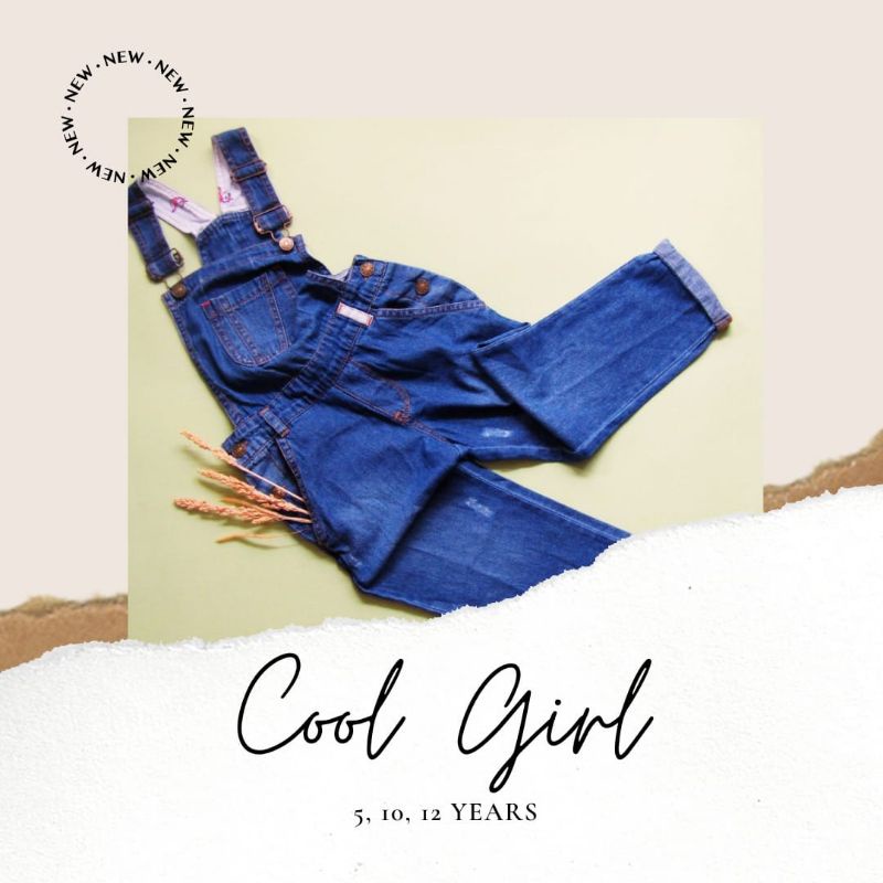 Overall Jeans Cool Girl