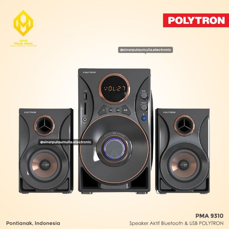 Jual Polytron Speaker Aktif Multimedia [bluetooth And Usb] Pma 9310