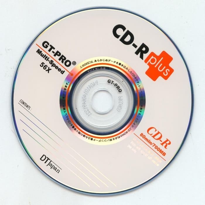Kaset CD-R Plus GT-PRO 700 MB | CD R Kosong | Blank CD R | Optical Disk