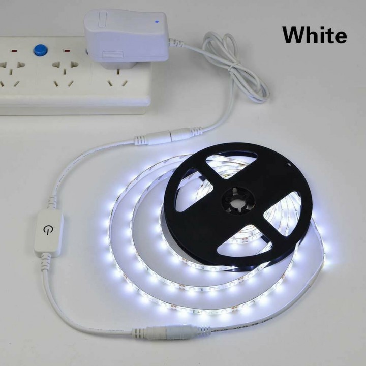 SMD 2835 Waterproof Dimmable LED Strip Light Tape - 3M - White Light