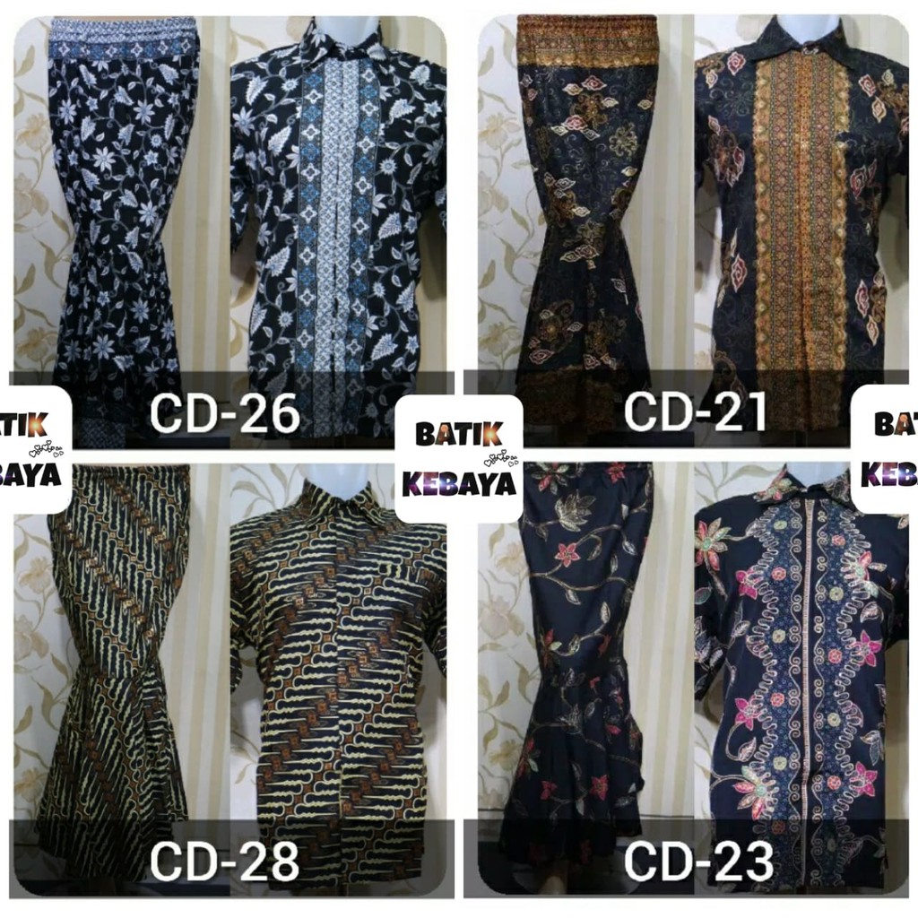 ROK DUYUNG BATIK DAN KEMEJA BATIK - SET COUPLE BATIK - BATIK MODERN - ROK MERMAID BATIK -KEMEJA PRIA