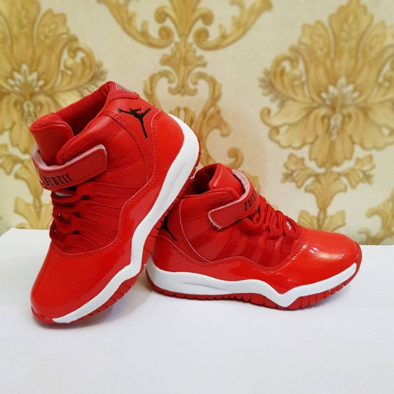 SEPATU JORDAN 11 ANAK PREMIUM HIGH QUALITY SEPATU JORDAN KIDS MERAH