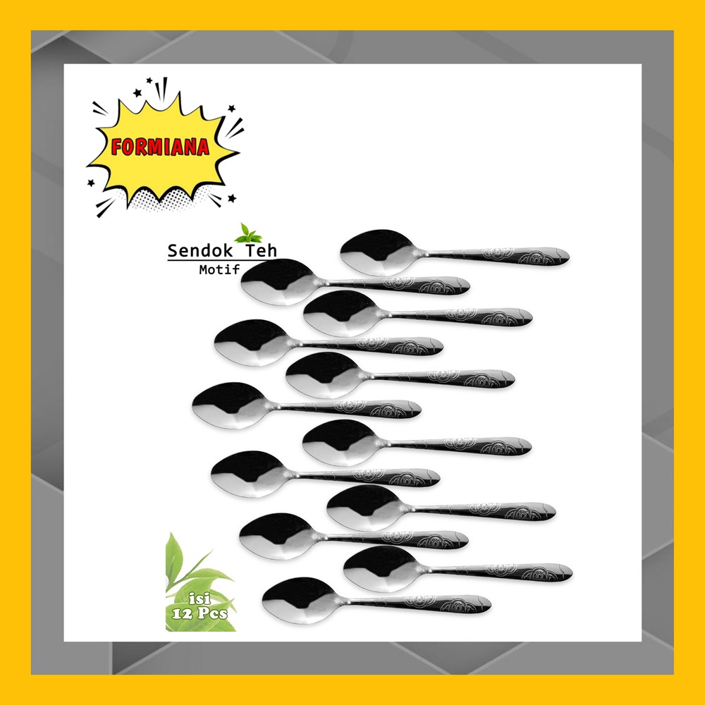 FM - Sendok Teh Kecil Stainless Steel isi 12 pcs