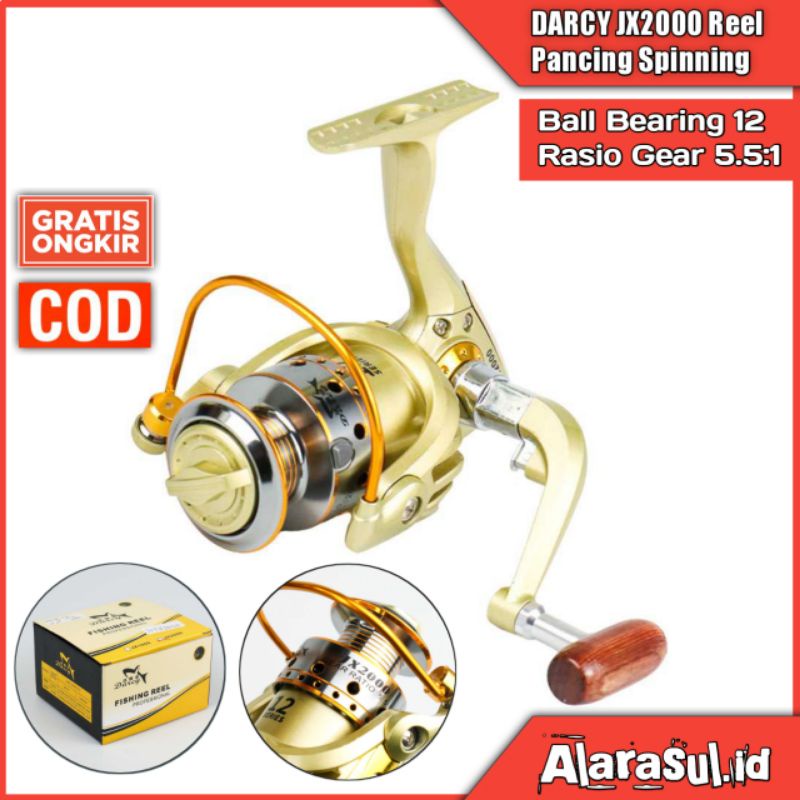 Ril Pancing Rill Pancing Reel Pancing DARCY JX2000 Reel Pancing Spinning 12 Ball Bearing 5.5:1