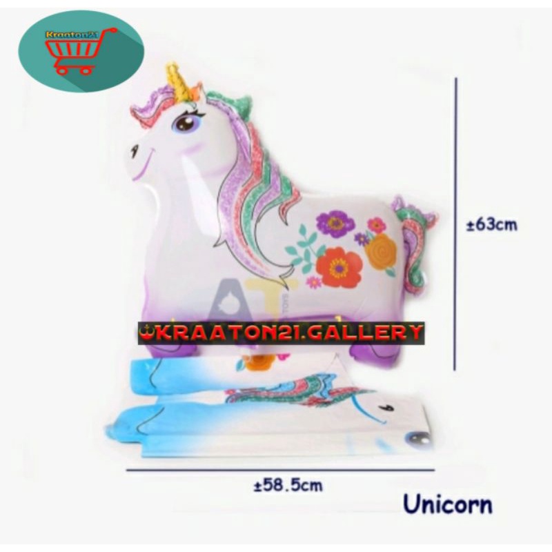 Unicorn balon foil / balon gas unicorn / balon karakter unicorn / balon grosir / balon foil / balon 