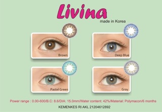 Softlens Livina Made in Korea  Lensa kontak  amata ada 