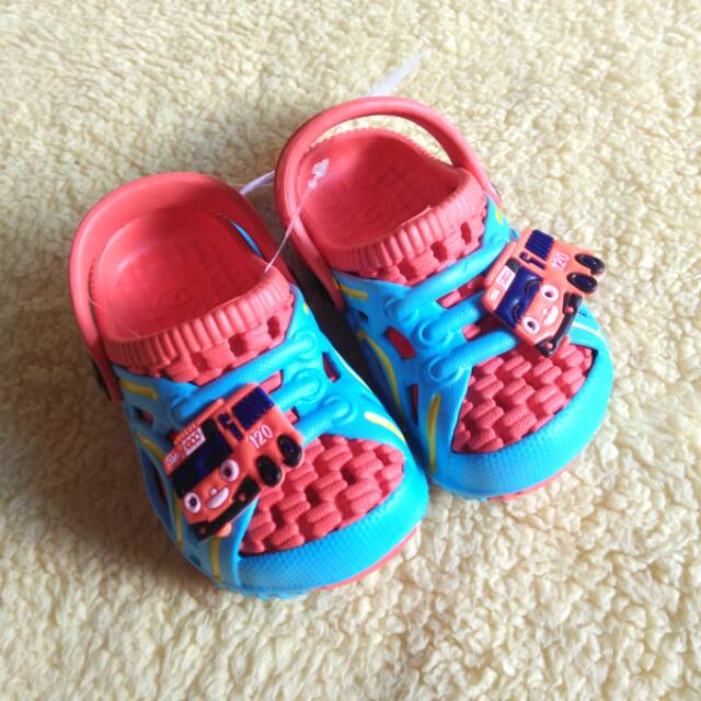 Sepatu sandal anak cewek cowok laki perempuan slop baim tayo dulux