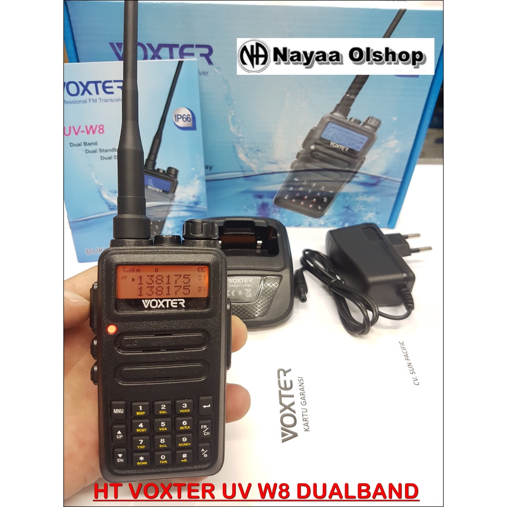 HT DUALBAND ANTI AIR VOXTER UV W8 HT WATERPROOF DUALBAND VOXTER UV-W8 HT MURAH UV W8 ANTI AIR