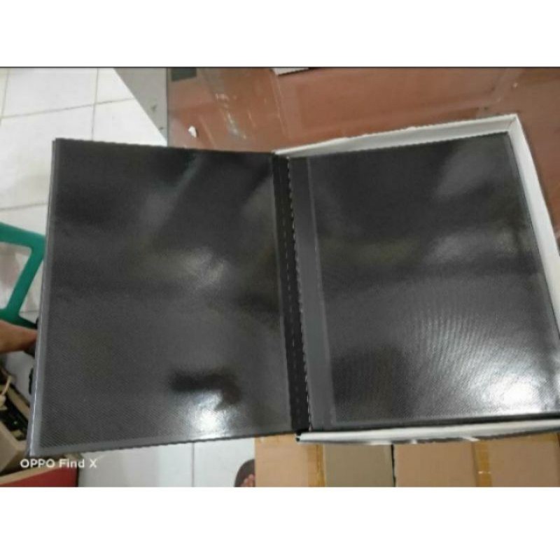 Album foto LNK 10 sheet hitam magnetik (3R/4R muat 60 lembar)