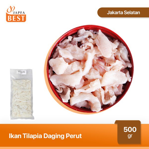 Ikan Tilapia / Ikan Nila daging perut 500 g - Daging Perut Ikan Tilapia Beku Bergizi Siap Olah