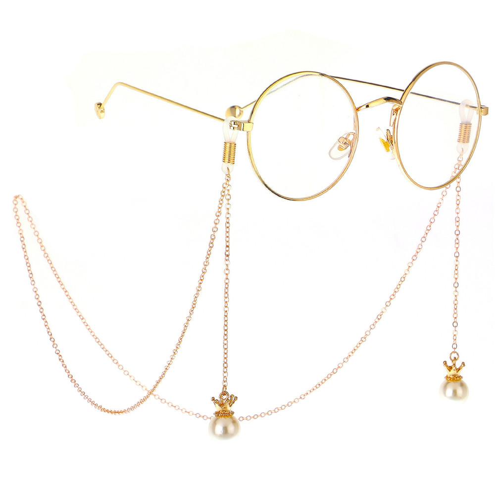 Mask extendermask lanyardglasses chainmask comfort beltglasses decoration chain ew fashion adjustable mask anti-lost chainheadphone lanyardgolden pendant glasses chain -OW-