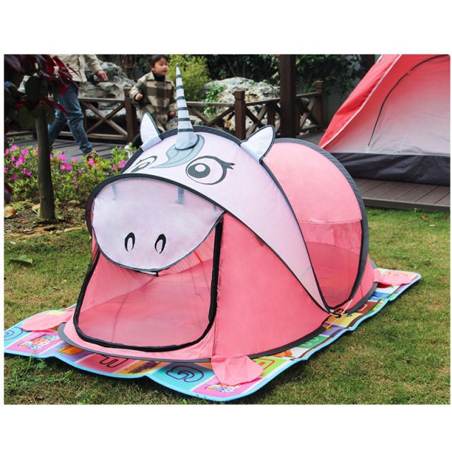 [MURAH] tenda anak model unicorn TENDA ANAK MODEL HEWAN BONUS TAS TENDA CAMPING ANAK LIPAT - UNICORN PINK [PADMA]