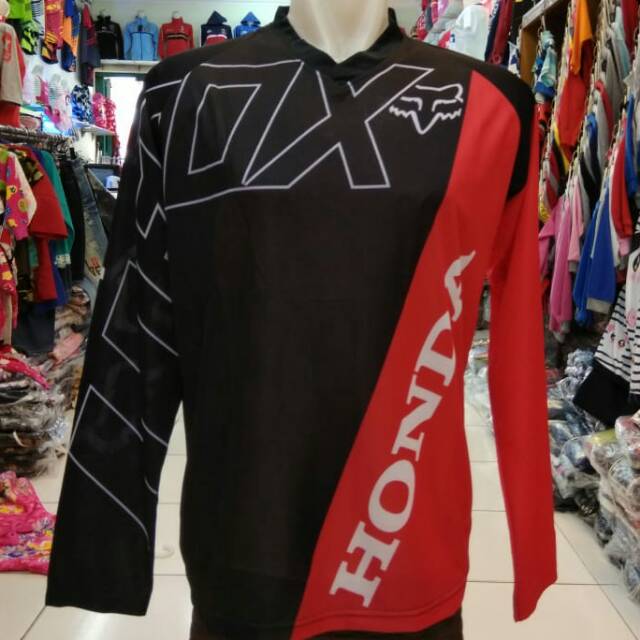 Jersey sepeda atau cross fox honda panjang