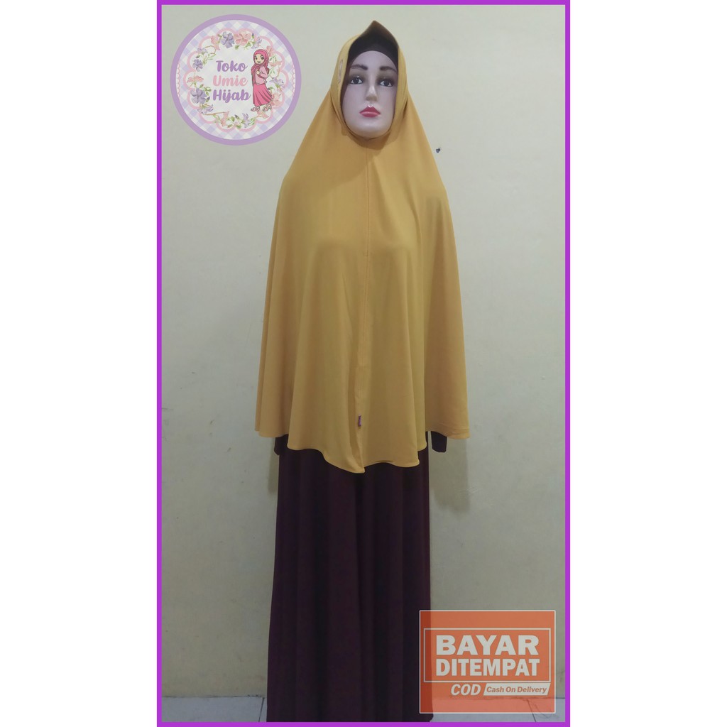 hijab pinguin jilbab instan panjang belakang jersey