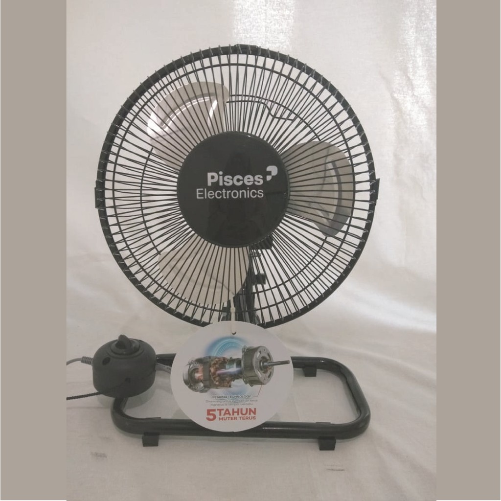 Pisces Kipas Angin Besi 2in1 Metal Floor &amp; Wall Fan 10 Inch dengan Bearing MWF10