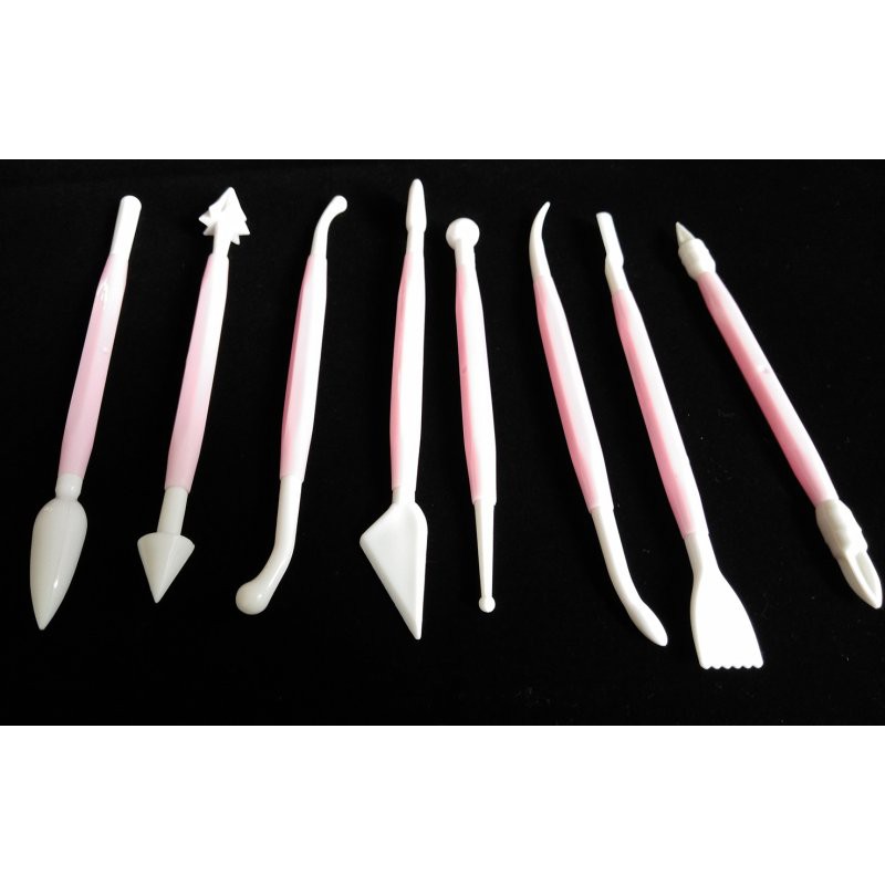 8pcs modeling / modelling tools alat fondant clay