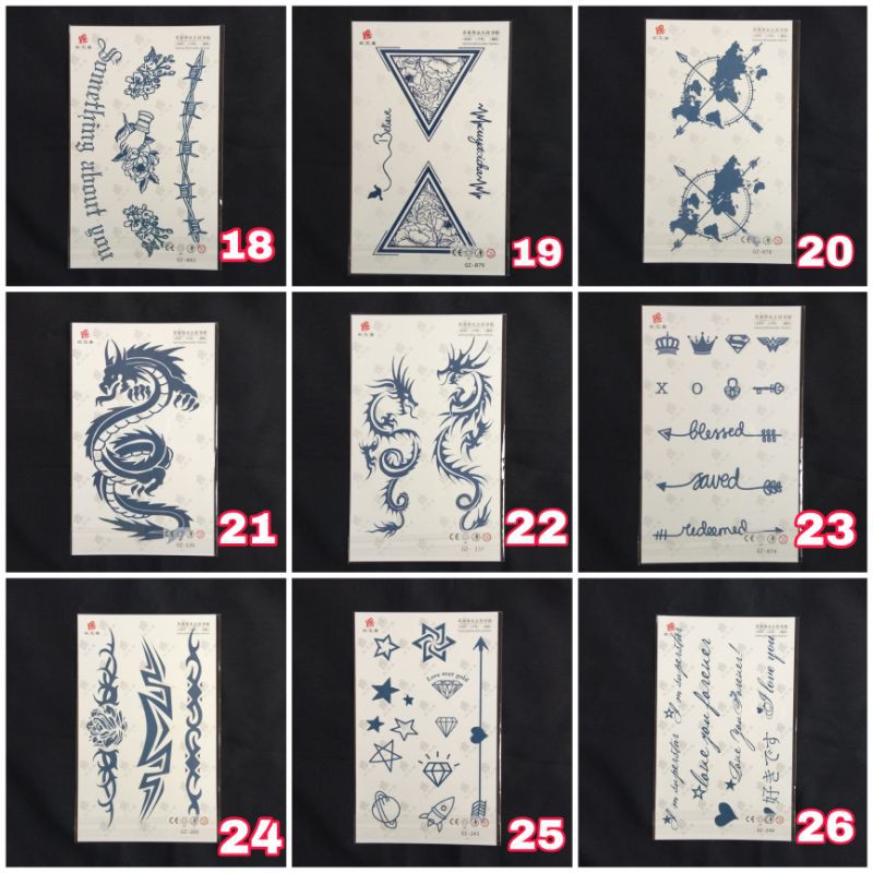 TATTO TEMPORARY GEL / TATTO SEMENTARA TAHAN LAMA