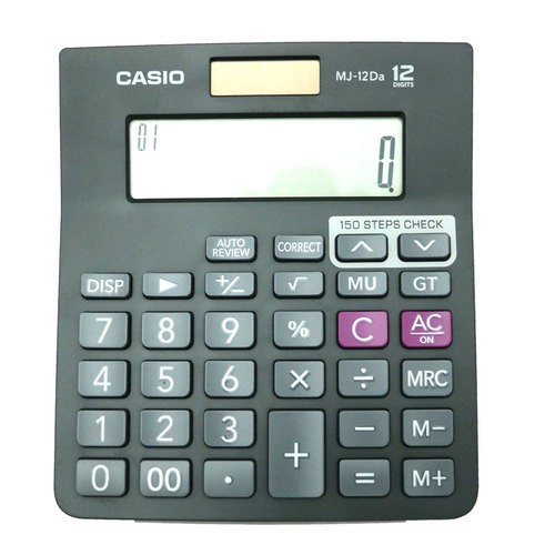 

KALKULATOR CASIO MJ 12Da ORIGINAL - 12 DIGIT - CHECK AND CORRECT - 2 POWER - LARGE DISPLAY