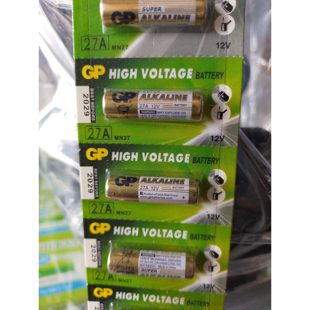 (VCM) BATERAI A23 BATERAI A27 GP ALKALINE / BATERAI ALKALINE A23A BATERAI A27A 12V