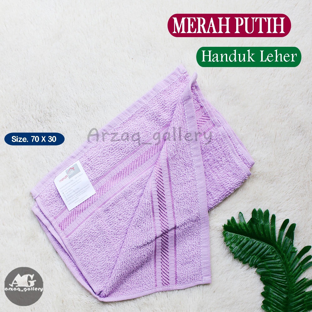 Handuk merah putih TANGGUNG / LEHER | Handuk mandi | handuk merah putih