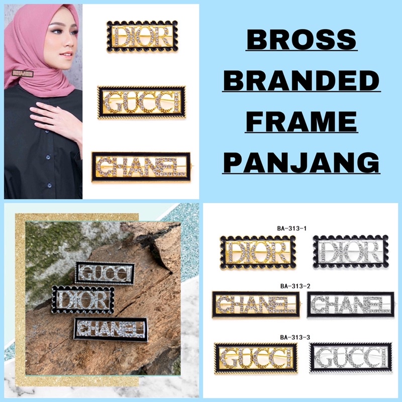 BROSS BRANDED FRAME PANJANG / Bross Hijab branded / Bross Hijab zircon premium / Bros jilbab premium