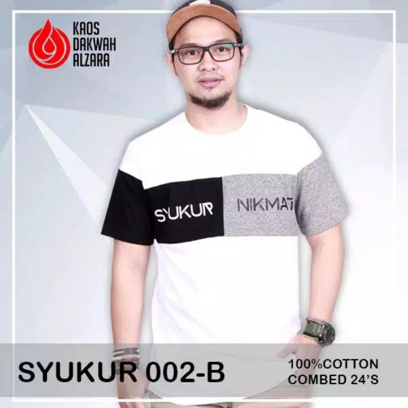 Kaos Dakwah Alzara [SYUKUR 002-B]