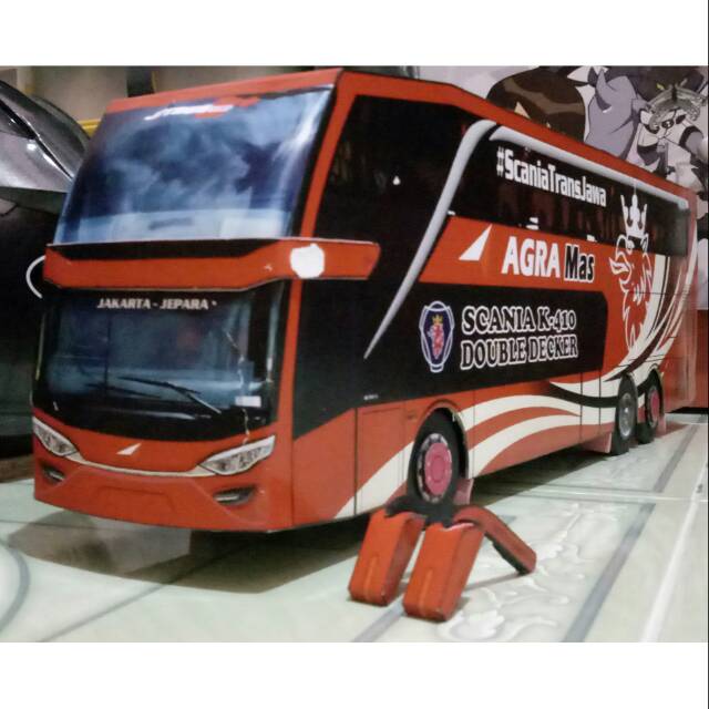 Papercraft bus Agra Mas SDD skala 20