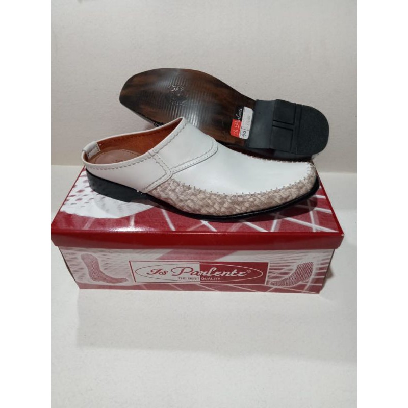 [IS PARLENTE] SEPATU SENDAL/ SELOP PANTOPEL KULIT ASLI (39-47)