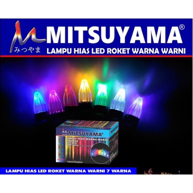 Lampu Hias TUMBLR Warna-Warni / Lampu Natal Roket MS-361 Mitsuyama