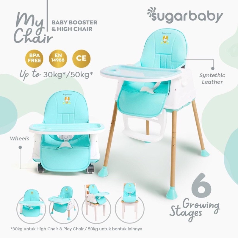 Cs - Sugar Baby My Chair - Baby booster &amp; High Chair With 6 Growing Stages