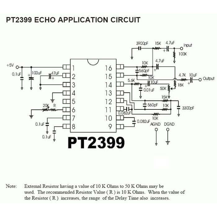 Ic Pt2399 Audio Digital Reverb And Echo Processor Dip16 Pt 2399 Shopee Indonesia