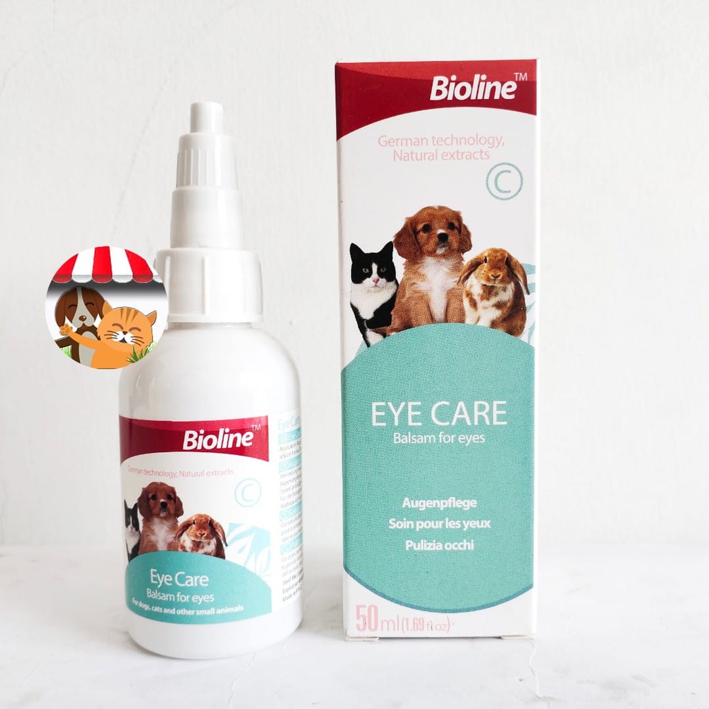 Bioline Eye Care 50ml - Obat Tetes Mata Kucing Anjing Kelinci