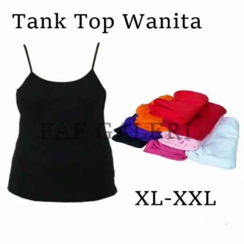 TankTop Jumbo | Tangtop | Tengtop | singlet | Kaos Dalam Wanita Tali kecil jumbo