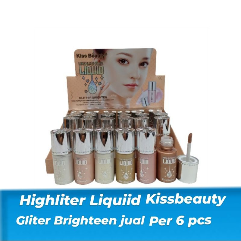 Highliter Liquid Kiss Beauty // Per 6 Pcs Gliter