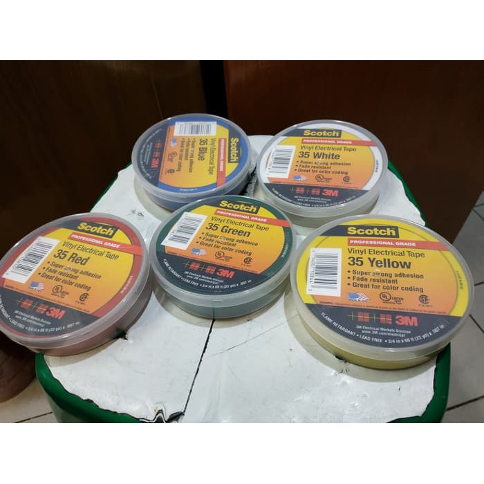 

Isolasi - solatip - lakban - listrik scotch 35 dan scotch 33+ 3M.