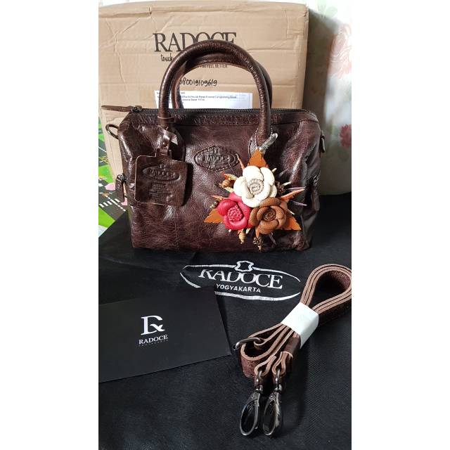 Tas Kulit Asli Jogja Eirenne Dark Brown