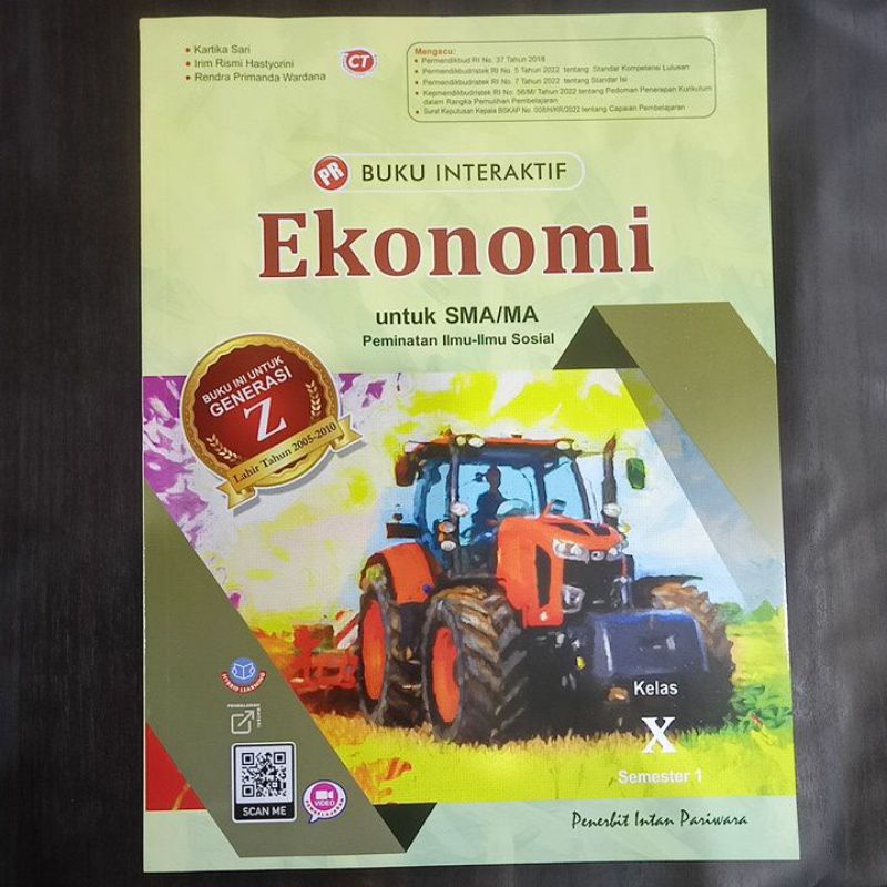 Jual Buku PR/LKS Interaktif Ekonomi Kelas X,10 Semester 1 (K13 Revisi ...