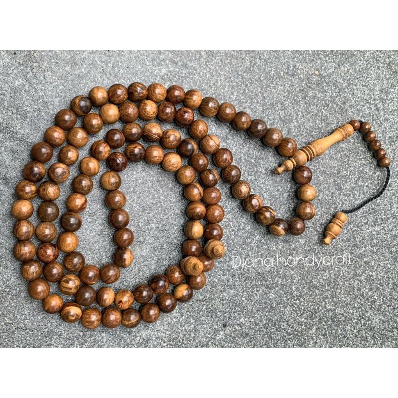 TASBIH KAYU GAHARU 10 mm JUMBO. asli kalimantan Bukan cendana nagasari.yuser