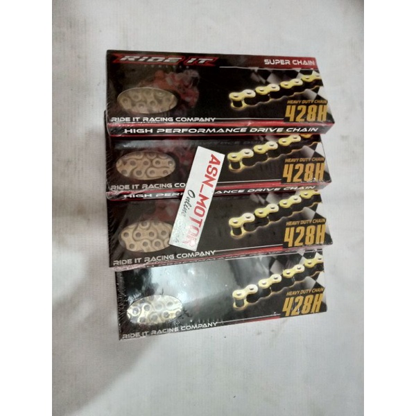 Rantai Gold Ride it UK 415H -130, 428H -130,  520H-130 Gold, 428H-140 Buat Semua Motor