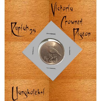 Rp 25 1971 Koin Kuno Burung Dara Mahkota Koin Rupiah Nikel Kode