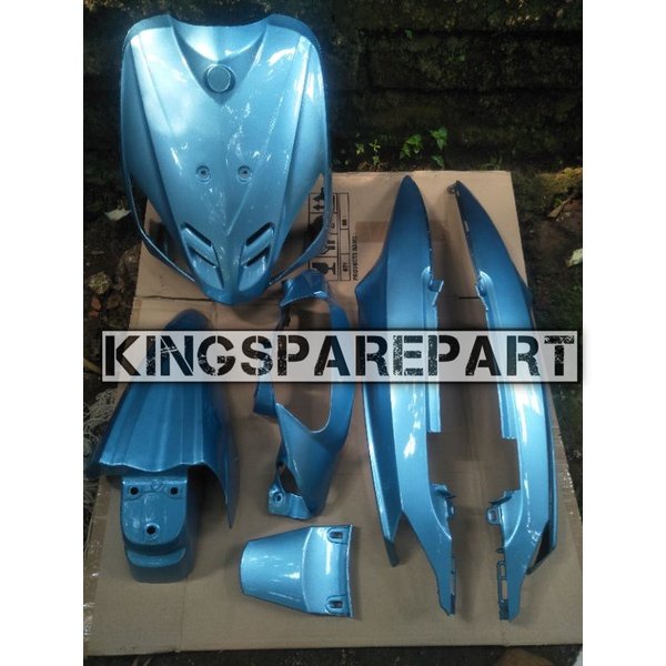 TERMURAH Cover body full halus Yamaha mio sporty 2003-2007 biru langit/biru telur asin