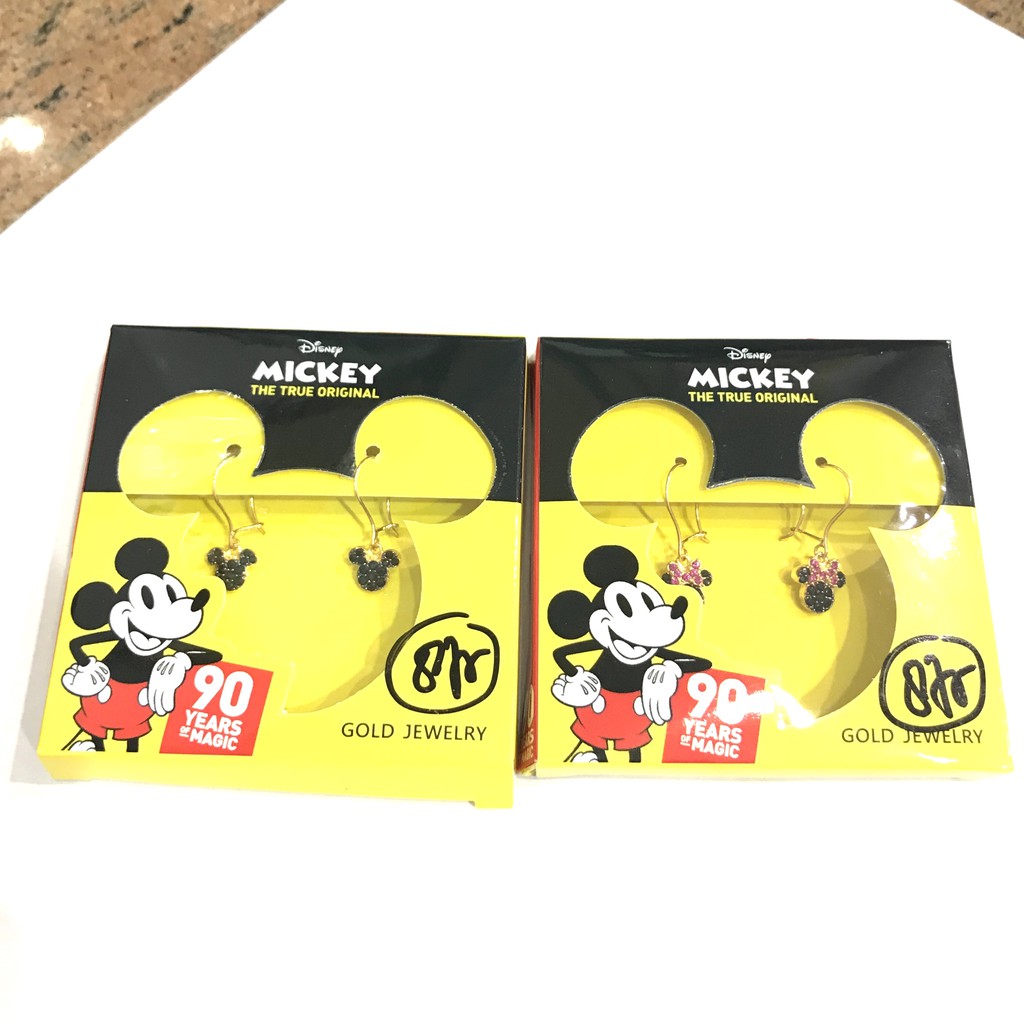 Anting Anak dan Dewasa UBS Edisi Disney Mickey Minnie AD (Emas Asli Kadar 875)