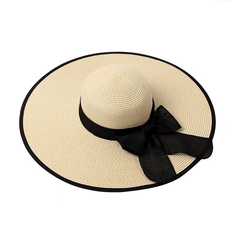 Topi pantai pita isabella lis hitam / topi pantai lis hitam / topi pantak import lis hitam / topi santai lis hitam!