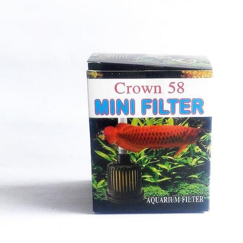 MINI FILTER AQUARIUM CROWN 58 Filter Aquarium Bulat