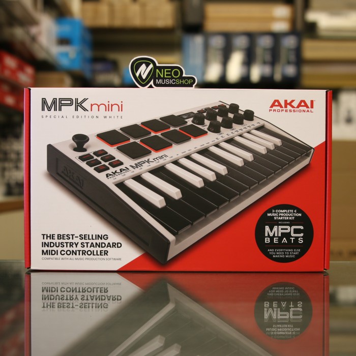 {AudioStore} Akai MPK Mini MK3 Limited Edition White 25-key Keyboard Controller Berkualitas