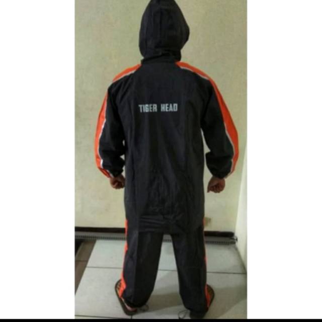 Jas Hujan Jaket Celana Stelan LOGAN merk Tiger Head Kode 68260