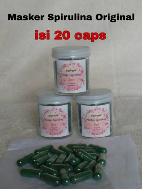 Masker Spirulina Original Anti jerawat dan anti aging murah