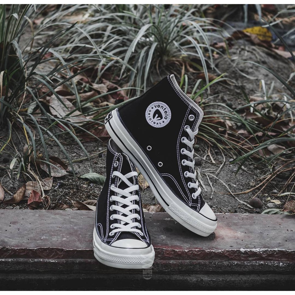 Ventela 70s high black white⁣⁣