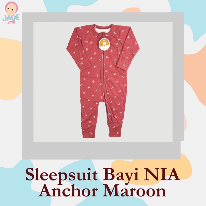 SLEEPSUIT BAYI NIA ANCHOR SERIES / SLEEPUIT BAYI / JUMPER PANJANG BAYI