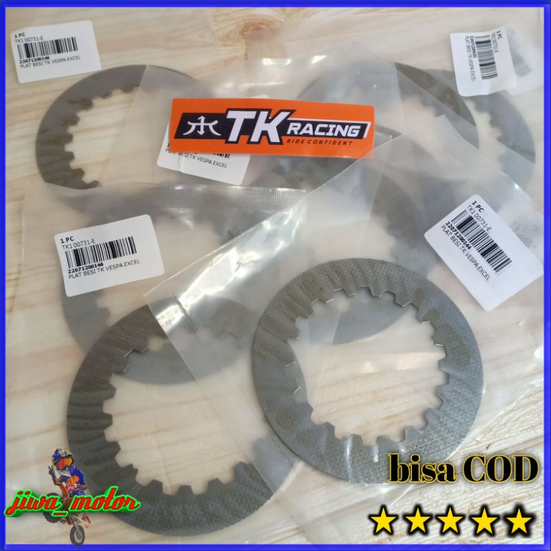 plat kopling vespa 2 tak TK racing original  harga per pics